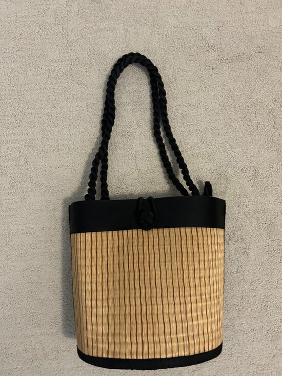 Handbags - Raffia shoulder bag